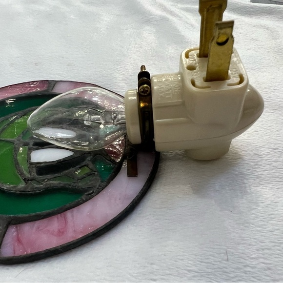 Vintage Marvin The Martian Inspired Stained Glass Night Light NIP 1996 NEW - Picture 14 of 14